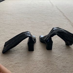 Like new high brown boots with 2” heel